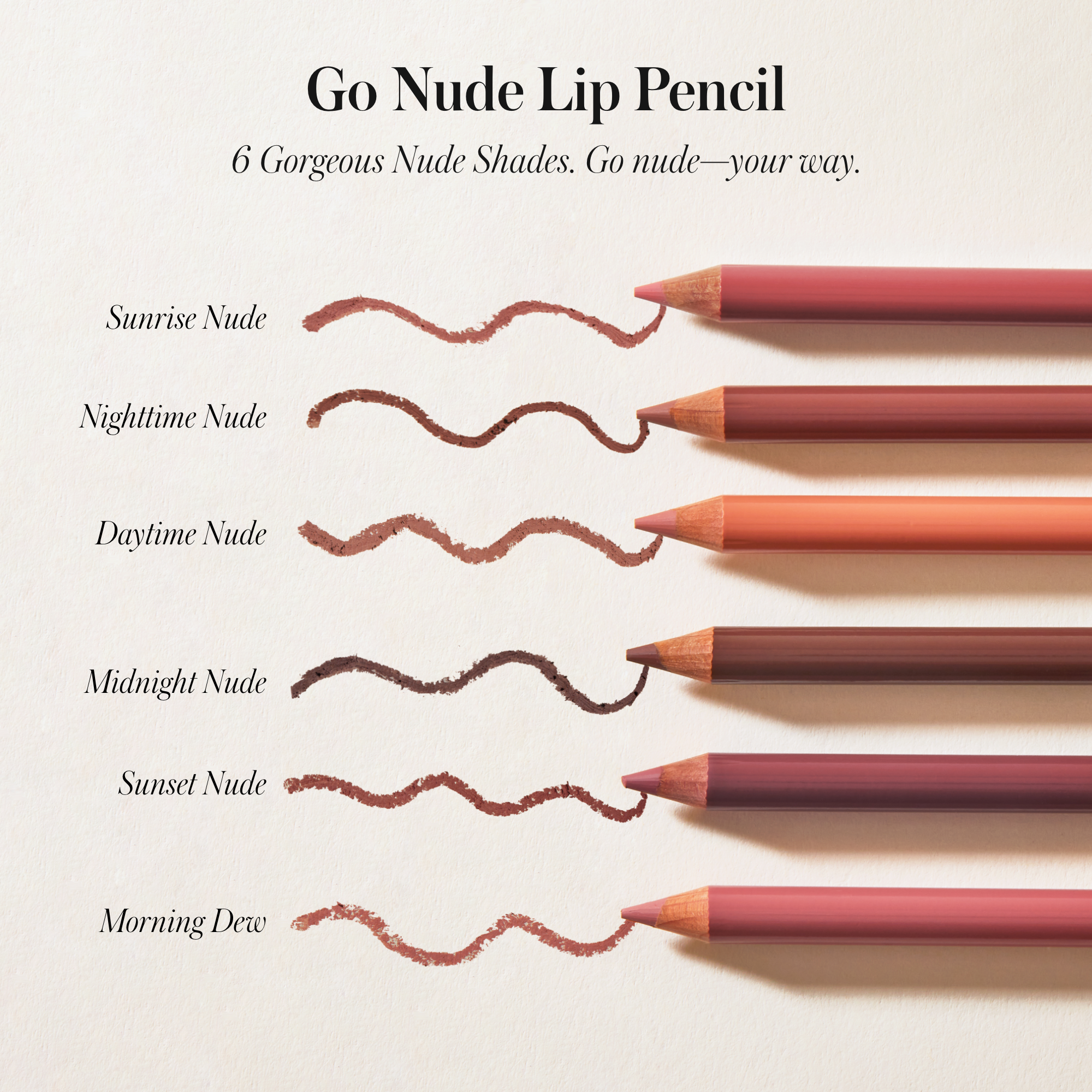 Přehled odstínů konturovací tužky RMS Beauty Go Nude